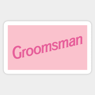 Groomsman Barbie logo Sticker